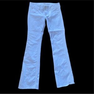 Hudson Jeans White Low Rise Size 30 Signature Bootcut 19” leg opening